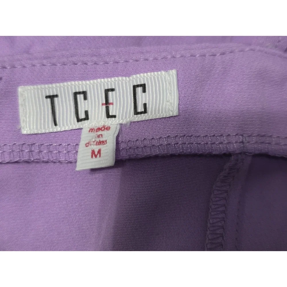 TCEC Asymmetrical One‎ Shoulder Ruffle Dress Size Medium Lavender CD01911
